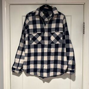 JCrew half zip wool buffalo check jacket size XS